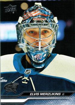 Elvis Merzlikins Columbus Blue Jackets Upper Deck 2023/24 Series 2 #303