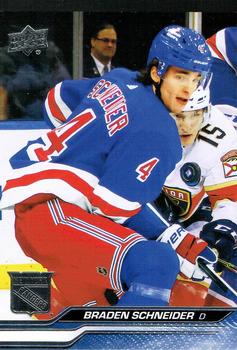 Braden Schneider New York Rangers Upper Deck 2023/24 Series 2 #372