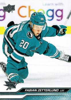 Fabian Zetterlund San Jose Sharks Upper Deck 2023/24 Series 2 #392