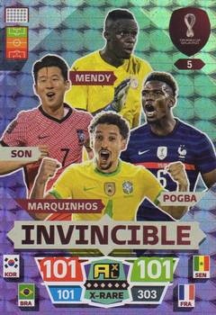 Mendy / Pogba / Marquinhos / Son Senegal / France / Brazil / Korea Republic Panini Adrenalyn XL World Cup 2022 Invincible #5