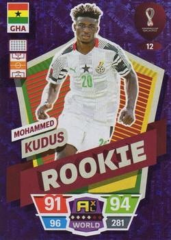 Mohammed Kudus Ghana Panini Adrenalyn XL World Cup 2022 Rookie #12