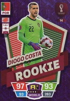 Diogo Costa Portugal Panini Adrenalyn XL World Cup 2022 Rookie #14