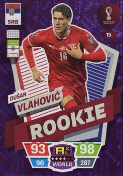 Dusan Vlahovic Serbia Panini Adrenalyn XL World Cup 2022 Rookie #15