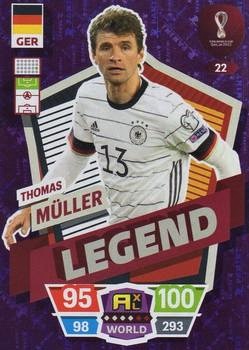Thomas Muller Germany Panini Adrenalyn XL World Cup 2022 Legend #22