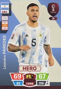 Leandro Paredes Argentina Panini Adrenalyn XL World Cup 2022 Hero #31