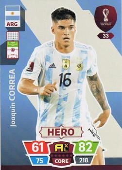 Joaquin Correa Argentina Panini Adrenalyn XL World Cup 2022 Hero #33