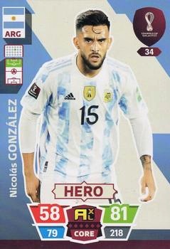 Nicolas Gonzalez Argentina Panini Adrenalyn XL World Cup 2022 Hero #34