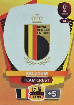 Team Crest Belgium Panini Adrenalyn XL World Cup 2022 Team Crest #41