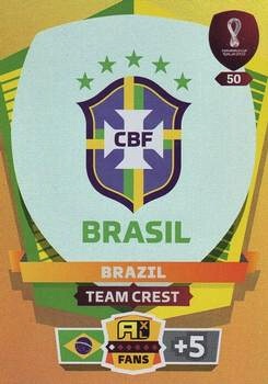 Team Crest Brazil Panini Adrenalyn XL World Cup 2022 Team Crest #50