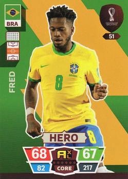 Fred Brazil Panini Adrenalyn XL World Cup 2022 Hero #51