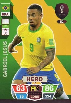 Gabriel Jesus Brazil Panini Adrenalyn XL World Cup 2022 Hero #52