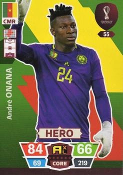 Andre Onana Cameroon Panini Adrenalyn XL World Cup 2022 Hero #55