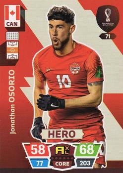 Jonathan Osorio Canada Panini Adrenalyn XL World Cup 2022 Hero #71