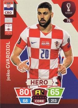 Josko Gvardiol Croatia Panini Adrenalyn XL World Cup 2022 Hero #75
