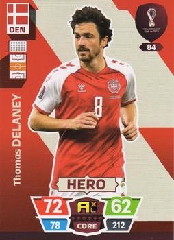 Thomas Delaney Denmark Panini Adrenalyn XL World Cup 2022 Hero #84