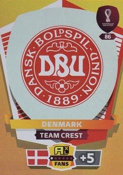 Team Crest Denmark Panini Adrenalyn XL World Cup 2022 Team Crest #86