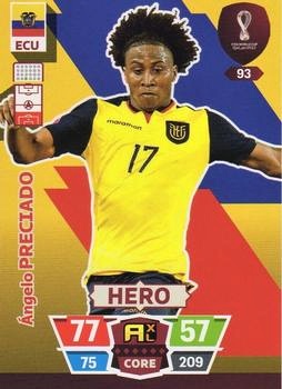Angelo Preciado Ecuador Panini Adrenalyn XL World Cup 2022 Hero #93