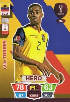 Felix Torres Ecuador Panini Adrenalyn XL World Cup 2022 Hero #94
