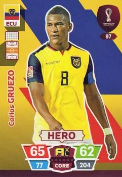 Carlos Gruezo Ecuador Panini Adrenalyn XL World Cup 2022 Hero #97