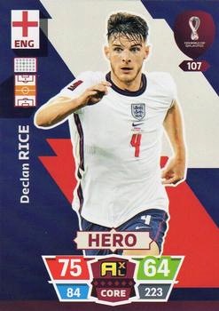 Declan Rice England Panini Adrenalyn XL World Cup 2022 Hero #107