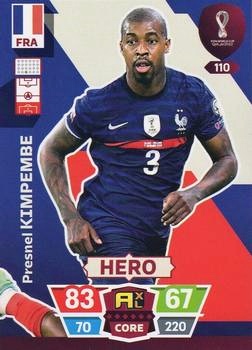 Presnel Kimpembe France Panini Adrenalyn XL World Cup 2022 Hero #110