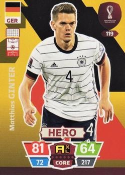 Matthias Ginter Germany Panini Adrenalyn XL World Cup 2022 Hero #119