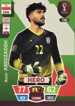 Amir Abedzadeh Iran Panini Adrenalyn XL World Cup 2022 Hero #136