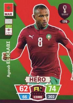 Ayoub El Kaabi Morocco Panini Adrenalyn XL World Cup 2022 Hero #179