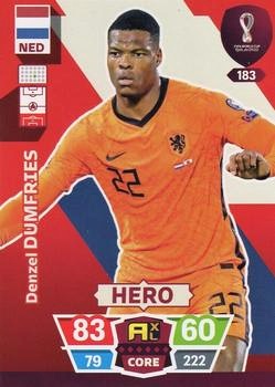 Denzel Dumfries Netherlands Panini Adrenalyn XL World Cup 2022 Hero #183