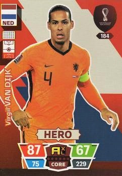 Virgil van Dijk Netherlands Panini Adrenalyn XL World Cup 2022 Hero #184