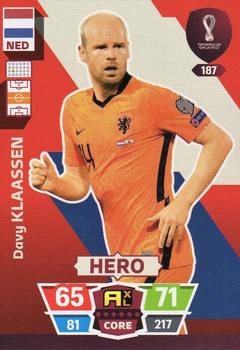 Davy Klaassen Netherlands Panini Adrenalyn XL World Cup 2022 Hero #187