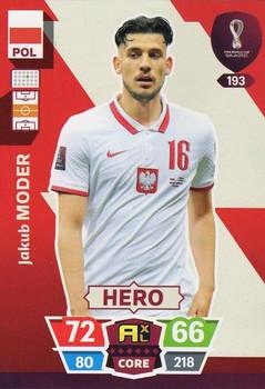 Jakub Moder Poland Panini Adrenalyn XL World Cup 2022 Hero #193