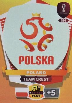 Team Crest Poland Panini Adrenalyn XL World Cup 2022 Team Crest #194