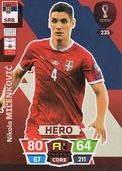 Nikola Milenkovic Serbia Panini Adrenalyn XL World Cup 2022 Hero #235