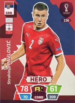 Strahinja Pavlovic Serbia Panini Adrenalyn XL World Cup 2022 Hero #236