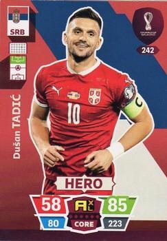 Dusan Tadic Serbia Panini Adrenalyn XL World Cup 2022 Hero #242