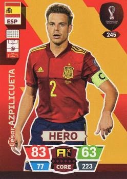 Cesar Azpilicueta Spain Panini Adrenalyn XL World Cup 2022 Hero #245
