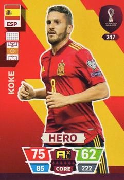 Koke Spain Panini Adrenalyn XL World Cup 2022 Hero #247