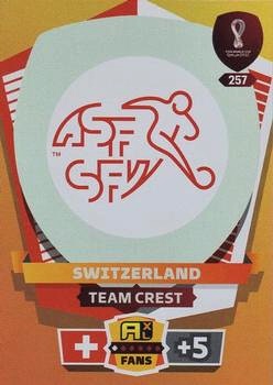 Team Crest Switzerland Panini Adrenalyn XL World Cup 2022 Team Crest #257