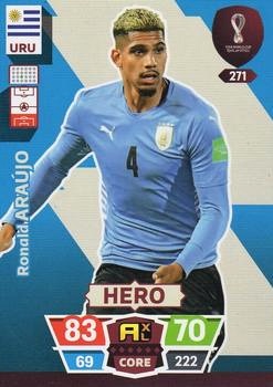 Ronald Araujo Uruguay Panini Adrenalyn XL World Cup 2022 Hero #271