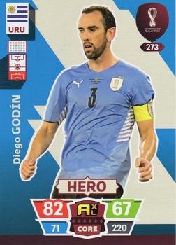 Diego Godin Uruguay Panini Adrenalyn XL World Cup 2022 Hero #273