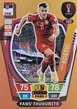 Filip Kostic Serbia Panini Adrenalyn XL World Cup 2022 Fans' Favourite #332