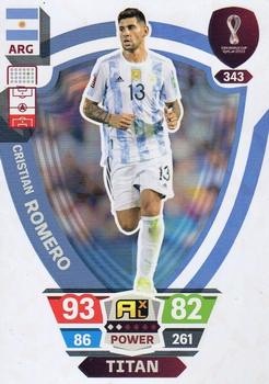 Cristian Romero Argentina Panini Adrenalyn XL World Cup 2022 Titan #343