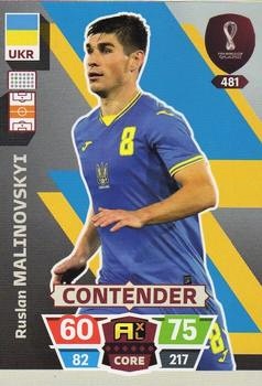 Ruslan Malinovskyi Ukraine Panini Adrenalyn XL World Cup 2022 Contender #481