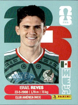 Israel Reyes Mexico samolepka Panini World Cup 2026 #MEX7