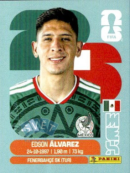 Edson Alvarez Mexico samolepka Panini World Cup 2026 #MEX10