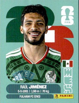 Raul Jimenez Mexico samolepka Panini World Cup 2026 #MEX17