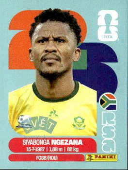 Siyabonga Ngezana South Africa samolepka Panini World Cup 2026 #RSA8