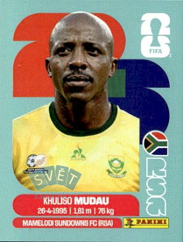 Khuliso Mudau South Africa samolepka Panini World Cup 2026 #RSA9