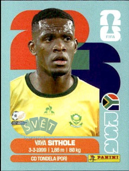 Yaya Sithole South Africa samolepka Panini World Cup 2026 #RSA15